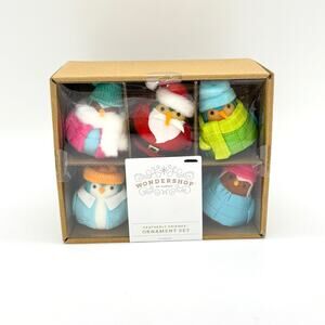 Set of 6 Wondershop Featherly Friends Christmas 2024 Bright Bird Ornaments NEW